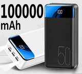 100,000mAh Ultra-High Capacity Power Bank with Super Fast Charging – Portable Charger for Phones, Tablets, and Laptops