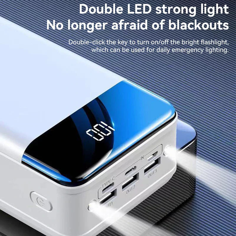 100,000mAh Ultra-High Capacity Power Bank with Super Fast Charging – Portable Charger for Phones, Tablets, and Laptops