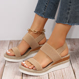 Stylish Ankle Strap Sandals with Stretch for All-Day Comfort and Support