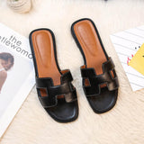 Stylish PU Leather Sandals with Comfortable Flat Sole – Perfect for Summer
