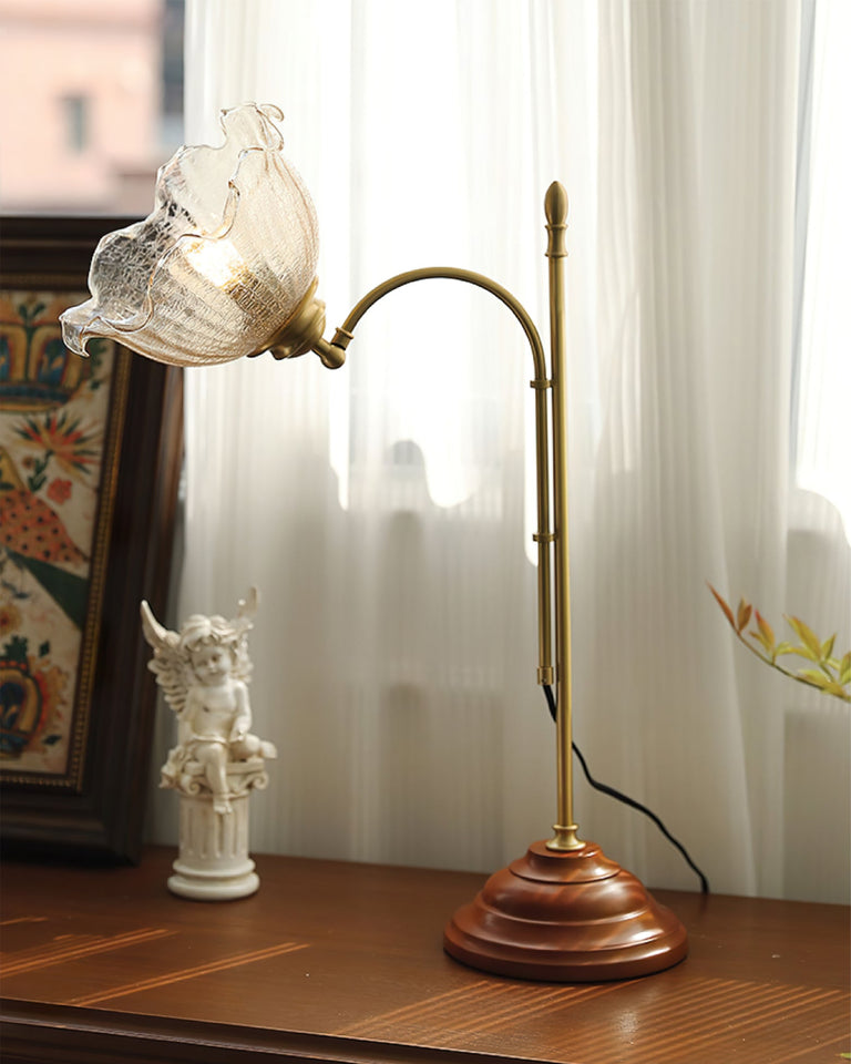 AgedRadiance - Lamp with Textured Patina Look and Soft Glow