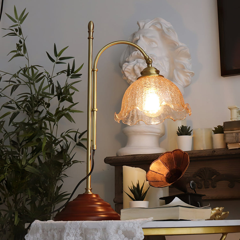 AgedRadiance - Lamp with Textured Patina Look and Soft Glow