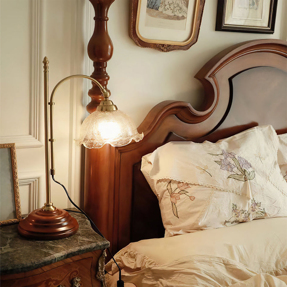 AgedRadiance - Lamp with Textured Patina Look and Soft Glow