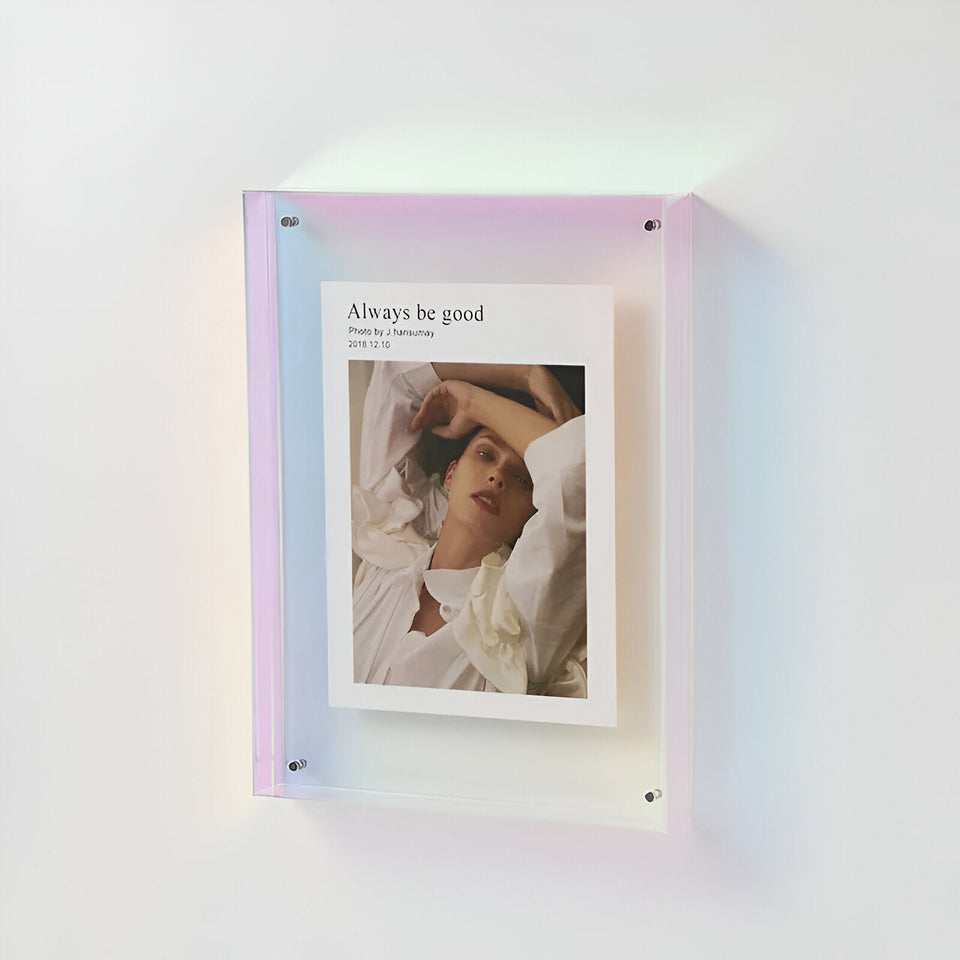AcryGlow – Transparent Photo Frame with Modern Minimalist Design