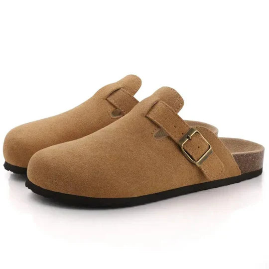 Women's Orthopedic Suede Cork Slippers